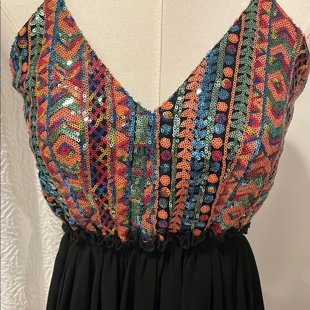 WINDSOR Colorful Geometric Patterned Dress Homecoming Mitzvah NWT Small - Picture 10 of 10